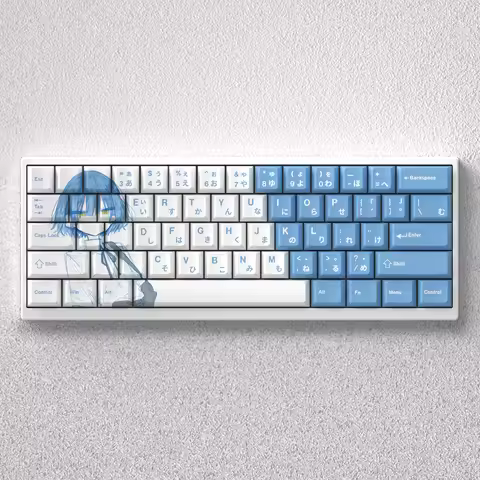 73 Keys Keycaps PBT Dye Sublimation Cherry Height Ryo Yamada Anime Japanese for 60 65 68 Mechanical 