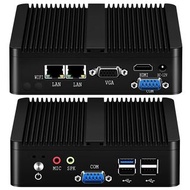 Helorpc Pfense Industrial Mini PC Inter Celeron Processor with 4XUSB HDMI VGA 2XRS232 Support Window
