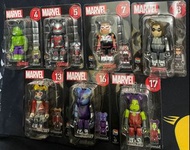 全新 100 ％ Bearbrick MARVEL NO. 4/5/7/8/11/12/13/16 /17  賞 2021 一番賞 BE@RBRICK 景品 figure 聖誕節禮物 抽獎禮物 情人節