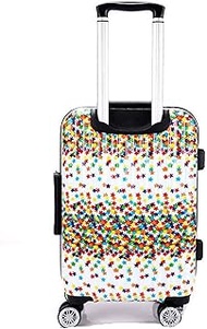 LFSP Luggage Wheels Hardside Suitcase Fashion Classic Color Multifunction Trolley Suitcase Luggage Suitcase Travel Portable Lightweight Aluminum Frame Suitcase Boarding Travel Essentials (Size : 28)