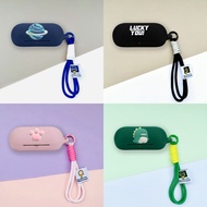 For Sony WF-C700N Case Cartoon Shark Piggy Lanyard Pendant Charm Silicone Soft Case Sony WF-C700N Sh