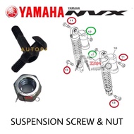 NVX 155 ABSORBER REAR SUSPENSION SCREW / NUT FOR NVX 155 / AEROX - 90149-08804 & 95302-08600 YAMAHA