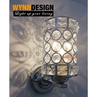 Set with Bulb Wynn Design Modern Crystal Wall Lamp Bedside Light Bedroom Living Room Hall Lighting L