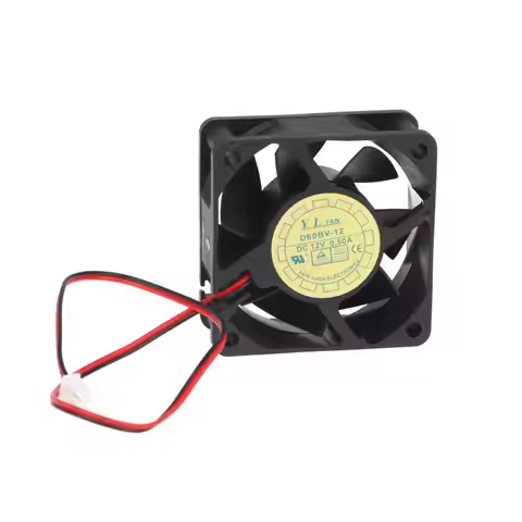 1Pc 60mm 2-Wire DC Cooling Fan 12V 0.5A Low Noise 60x60x20mm Cooler Fit for Y.L.Fan D60BV-12 3D Prin