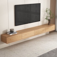 TV cabinet hanging wall-mounted, living room log color TV cabinet, floor-to-ceiling TV cabinet