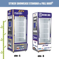 MESIN Atm motif showcase cooling machine sticker