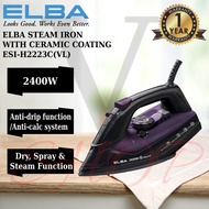 ELBA CERAMIC COATING ELECTRICAL STEAM IRON ESI-H2223C(VL) // ESI-H2023C(RD) // ESI-N1852(BL)