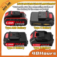 CLC ✧ 188Vf/68Vf/88Vf/36Vf/48Vf Lithium Battery Electric Drill Battery Lithium Battery for Power Tools Battery Charger