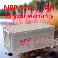 NPP Solar Deep Cycle Battery 12V 600AH AGM จ่ายไฟห้องเรียน VR Metaverse School Bus การศึกษานอกสถานที