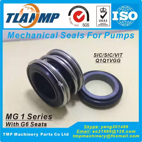 MG1/43-Z ( MG1/43-G6 ) TLANMP Mechanical Seals with G6 stationary seat , MG1-43 (Material:SIC/SIC/VI