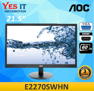 22" Monitor AOC E2270SWHN 21.5  LED LCD MONITOR HDMI