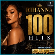 【Rihanna 蕾哈娜 100首 Music Songs】车载U盘 USB Pendrive MP3 High Quality Car Audio | E015