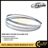 Mata Bandsaw 2370 MM / Gergaji Potong Kayu OSCAR MJ3435 14 INCH
