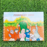 สมุดเฟรนด์ชิพ FRIENDSHIP BOOK ขนาดA4 (21x30cm) พร้อมส่ง สำหรับเขียนคำอวยพรบันทึกความทรงจำดีๆในวันจบก