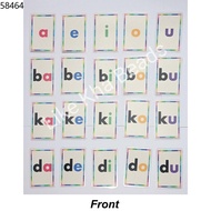 abc chart for wall ✴Laminated Flash cards for kids ABAKADA❃