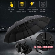 ✅10ribs automatic umbrella wind-resistant large-reinforced folding umbrella/small umbrella/fibrella