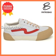 Sepatu Patrobas Cloud White Red Low / Patrobas Cloud White Red LC
