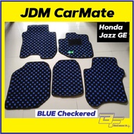 JDM Checkered Car Floor Mats Honda Jazz GE