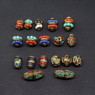 Spacer Beads Nepal diy Handmade Barrel Beads Tibetan Style Beads Accessories