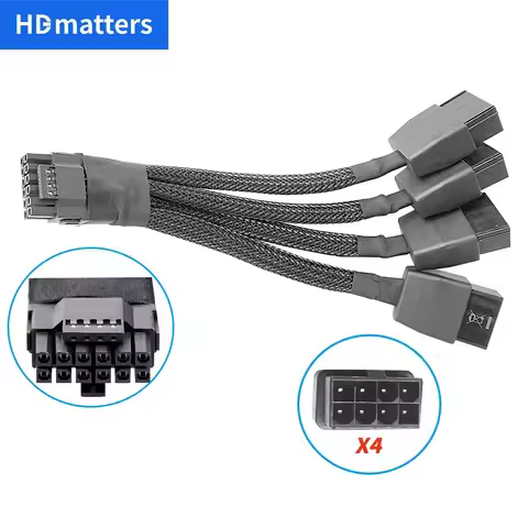16-pin 12VHPWR Power Adapter Cable for Nvidia RTX 4090 4080 HD100 16-pin 12VHPWR Connector Cable 16-
