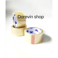 [Adhesive Tape] Clear/Brown Tape For Attaching Parcels Size 2 Inches x 100 Yards 1 Pack Has 3 Rolls 