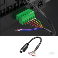 LIDU1 DIN 6 8Pin Male to Wire End Connecter Male Header Wire With Numbered Sleeves
