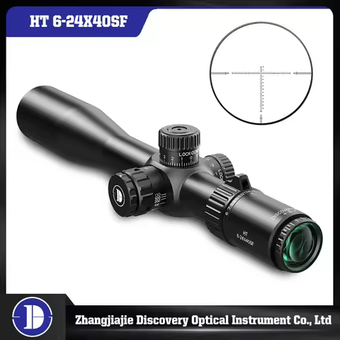 Discovery New HT6-24X40SF FFP Compact Scope Hunting HD Shockproof Riflescope Mount Glass Etched Reti