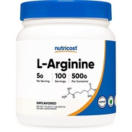 Nutricost L-Arginine Powder 500g - 100 Servings