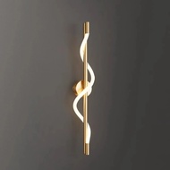 VH Factory Custom Modern Simple Copper Wall Lamp LED Light Source for Home & Hotel Decorative Art At