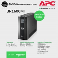 APC UPS Back UPS Pro BR 1600VA, 8 Outlets, AVR, LCD Interface [Order Model: BR1600MI]
