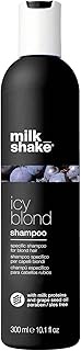 milk_shake icy blond shampoo | award winning shampoo with black pigment to cool brassy tones and enh