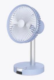 BLUEFEEL Basset 4D Mini Table Desktop USB Rechargeable Fan - Blue