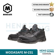 MODASAFE M-231 LOW-CUT LACE UP SAFETY SHOES 4.5"   ( BLACK )  HENG SENG