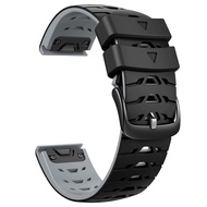 Zenia 26mm 22mm Quick Release fit Silicone Watch Strap for Garmin Fenix 8 E 7X 7 6X 6 Pro 51mm Sapph