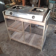 MEJA KOMPOR GAS 2 TUNGKU RAK SERBAGUNA DAPUR 3 SUSUN 1 Set Tempat penyimpanan dapur