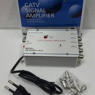 RAYDEN CATV SIGNAL AMPLIFIER 4WAY 20DBI / SPLITTER PENGUAT SINYAL TV - Digital COMTER01