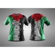 Evonova (ready stock) 2023 new Jersey design men's shirt-Save Palestine-polo T-shirt