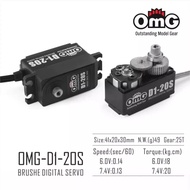 OmG-D1-20S 20kg OmG-D1-15S 15kg Digital Brushed Servo High Voltage Short Body Programmable for 1:10 