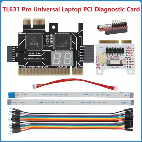 TL631 Pro Diagnostic Card Universal Laptop PCI Expansion Card PCI-E Mini LPC Motherboard Diagnose An