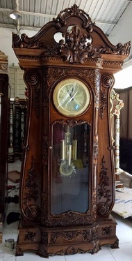 almari jam brawijaya / lemari jam besar brawijaya / lemari jam kayu jati