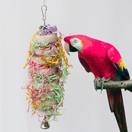 Mainan Burung Lucu, Mainan Burung Beo, Ayunan Sangkar Burung Beo, Loofah Semula Jadi, Burung Cockati