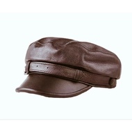 100% Genuine Leather Captain's Ship Hat