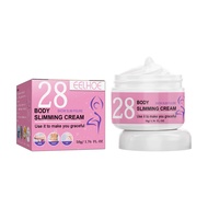 Eelhoe 28วันครีมเผาผลาญไขมัน Slimming Body Massage Cream ลดน้ำหนักลบ Cellulite Sculpting Cream Abdomen Belly And Waists Firming Cream Full Body Shaping Weight Loss Cream ครีมลดไขมัน (50G)