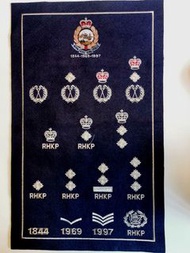 皇家香港警察階級刺繡徽章絨布