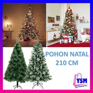 Ysm Christmas Tree 210Cm 7 Feet Gold Pine Home Decoration Christmas Ornaments 2.1M Plastic Needle Mo