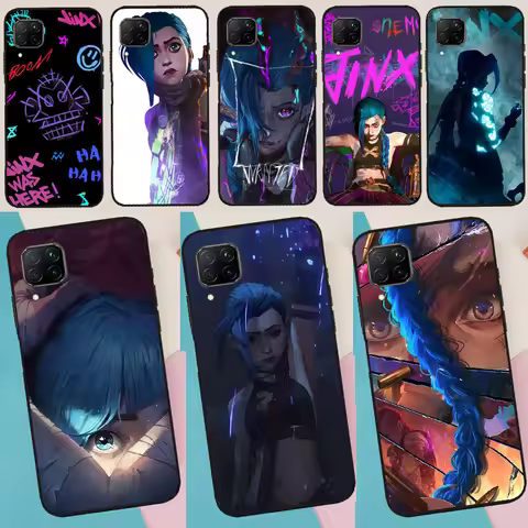 Arcane Jinx Vi Anime For Huawei Nova 12s 12i 11i 8i 7i 9 10 SE Y90 Y60 Y70 Y72 Y61 Y91 P30 P40 Lite 