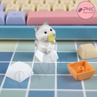 Keycap Neko คีย์แคปแมวน่ารักๆ Artisan Keycaps Mechanical Keycap XDA Custom ปุ่มกดคีย์บอร์ด Handmade