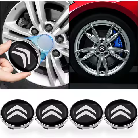 4pcs Car Wheel Hub Center badge Caps Rims Series Wheel Covers For Citroen C1 C3 C4 C5 C6 2CV VTS Pic