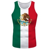The United States Of Mexico Vest Logo Free Custom Mex Tank Top Nation Flag Mx Spanish Mexican Print 