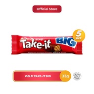 [Paket isi 5] Delfi Take-It Big Cokelat Wafer 33g